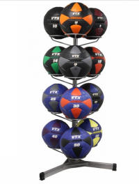 VTX Leather Wall Ball Set with Rack